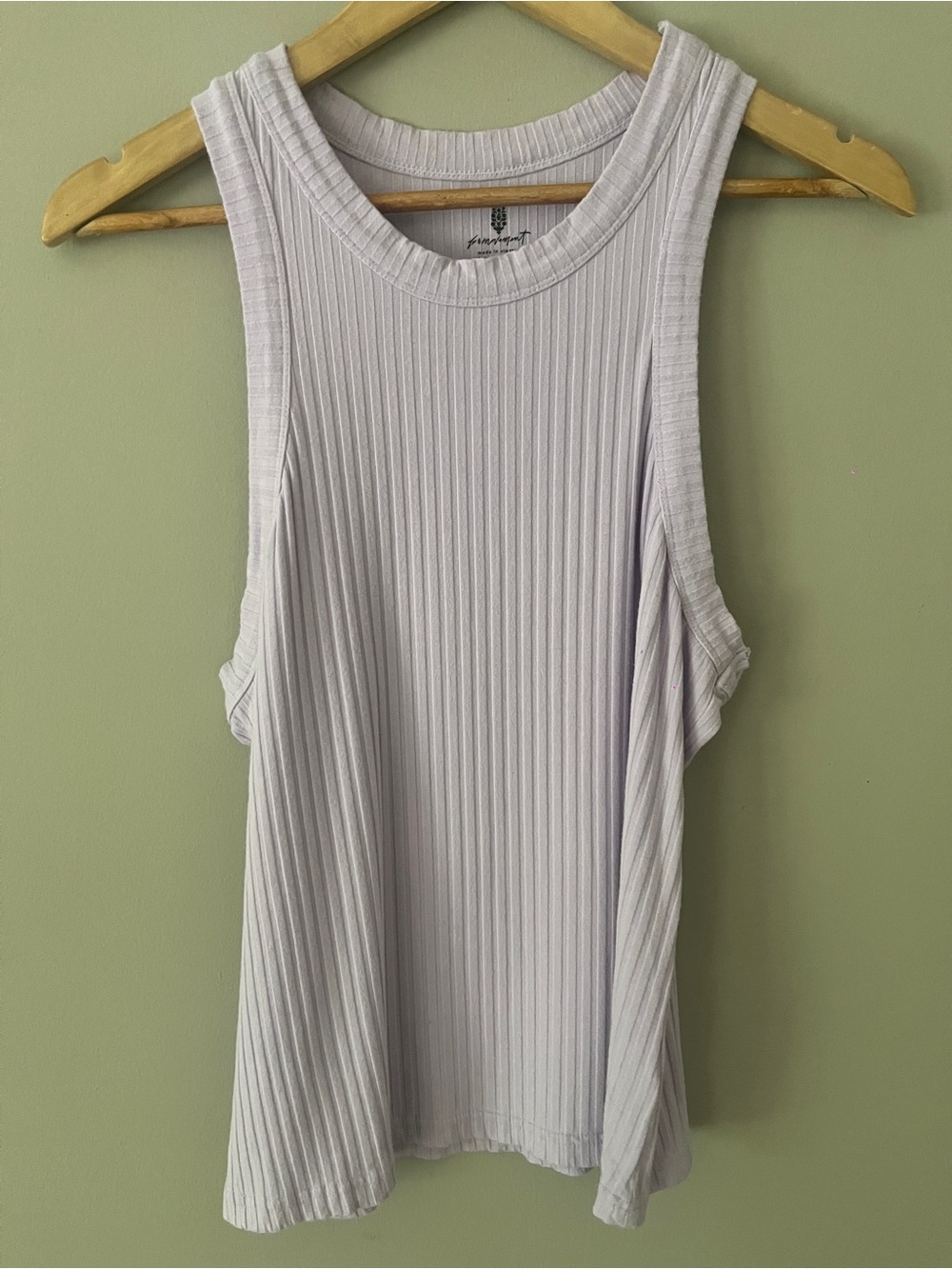 FP Movement by Free People Lavender Ribbed Racerback Tank